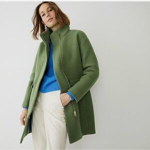 J. Crew Women’s Plus New Cocoon Coat in Italian Stadium Wool size 22 Green